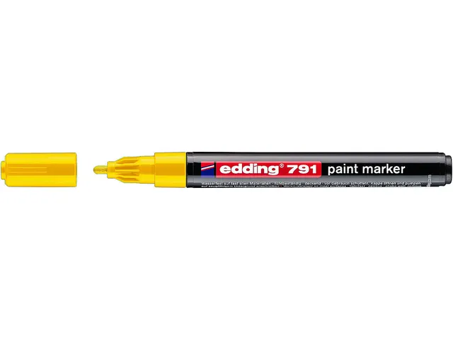 Paintmarker edding 791 alcoholbasis 1-2mm geel