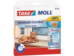 Moll Premium Flexible tochtstrip 6 m transparant