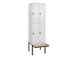 Dubbeldekse dekenkist,HxBxD 2120x600x815mm,2x2vak.,vak B 300mm