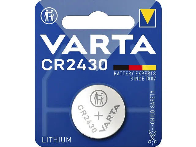 Batterij Varta knoopcel CR2430 lithium blister à 1 stuk