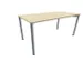 vergadertafel HxBxD 72x160x80cm rechthoekig 4voeten Esdoorn alu