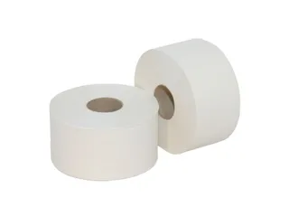 Toiletpapier 2-laags Mini Jumbo Wit Recycled Met koker 12 Rol - 1