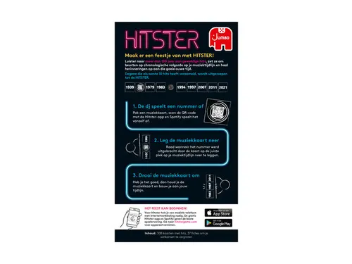Jumbo Muziekspel Hitster 16+ het kaartspel waar muziek in zit