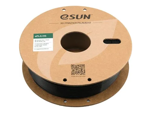 eSUN 3D printer Filament ePLA+HS 1,75mm Zwart 1kg
