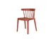 chaise empilable,4 pieds terracotta,assise PP terracotta,dossier PP