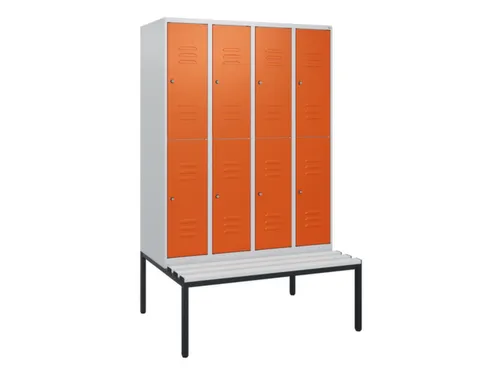 Dubbeldekse dekenkist,HxBxD 1950x1200x815mm,4x2vak.,vak B 300mm