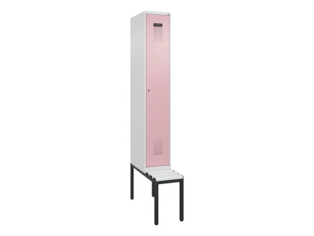locker met bank,voor scheiding van kleding,HxBxD 2120x300x815mm,1vak