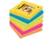 Memoblok 3M Post-it 654-SSRO Super Sticky 76x76mm Rio Assorti