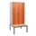 locker met bank,HxBxD 1950x900x815mm,3vak,vak B 300mm,draaigrendel