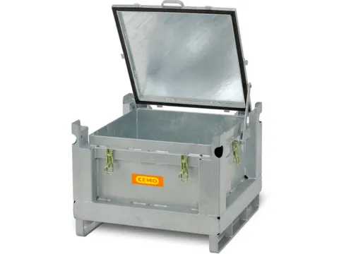 lithium-ion opslagcontainer,120l,HxBxD 580x715x715mm,vuurverzinkt