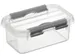 Q-line opbergbox 0,5L transparant grijs - 15x10x6,3cm