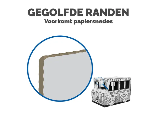 Kartonnen Speelbus Bankers Box Play inkleurbaar