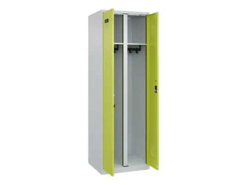 locker voor scheiding van kleding,HxBxD 1850x600x500mm,2vak