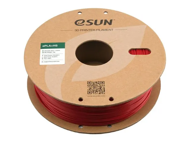 eSUN 3D printer Filament ePLA+HS 1,75mm Brandweerwagen Rood 1kg