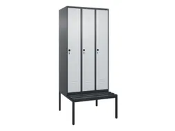 locker voor scheiding van kleding,HxBxD 2120x900x815mm,3vak