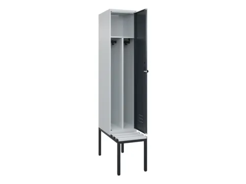 locker voor scheiding van kleding,HxBxD 2120x400x815mm,1vak