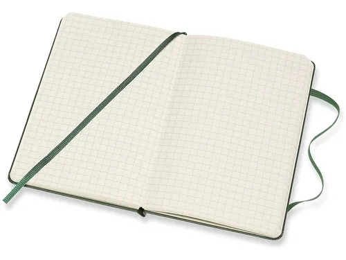 Notitieboek Moleskine XL 190x250mm lijn hard cover myrtle green