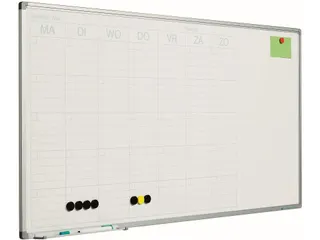 Planbord 60x120cm Softline profiel 8mm Week NL - 1
