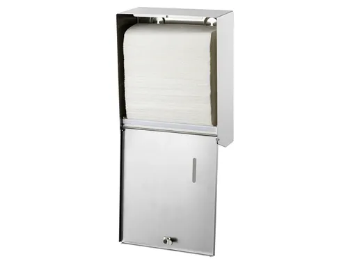 Handdoekdispenser Aluminium Groot C-vouw Z-vouw