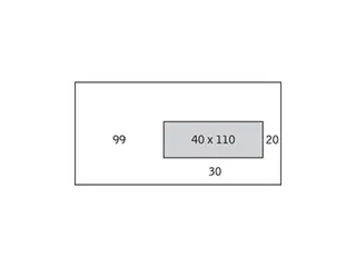 Envelop C5/6 114x229mm Venster Rechts Strip Naturel wit houtvrij ECF - 1