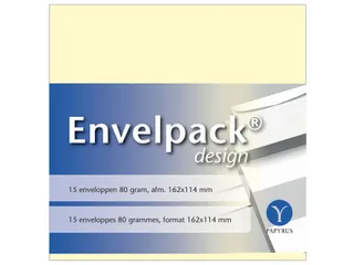 Envelop Papyrus Envelpack Design C6 114x162mm ivoor 894400 15 stuks - 3