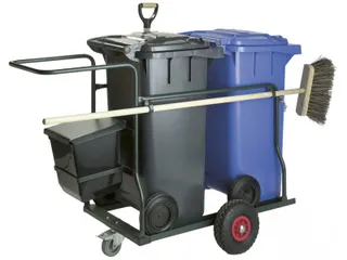 Robuuste Bezemkar 2 x 120 liter - 1