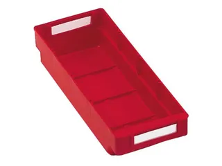 Stellingbak Extra Vlak Pp Hxbxd 65X120X300Mm Rood - 1