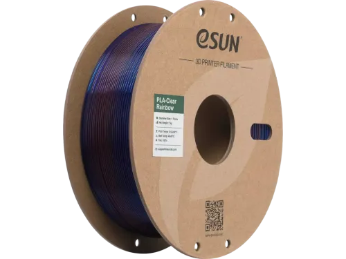 eSUN 3D printer Filament PLA-Clear 1,75mm Transparant Blauw Paars 1kg