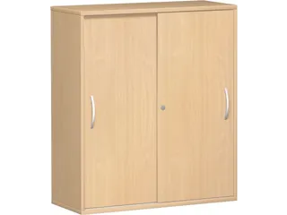 Schuifdeurkast 1150x1000x430mm Decor Romp Beuken Decor Front Beuken - 1