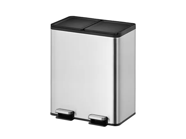 Essential splitted Recycler Pedaalemmer 20+20 Liter Mat RVS