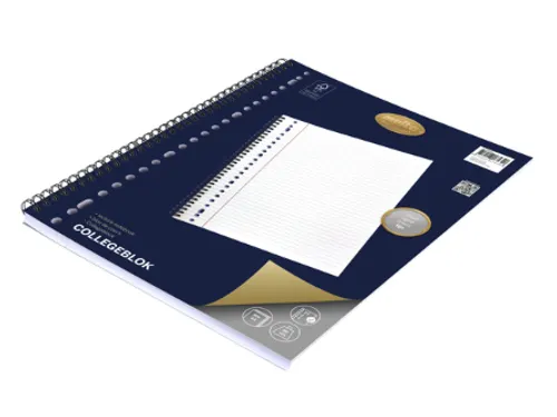 Collegeblok Multo A4 lijn 23-gaats 160pagina's 90gram