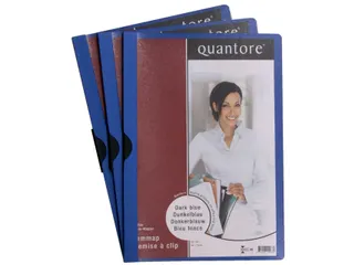 Klemmap Quantore A4 3mm donkerblauw - 2