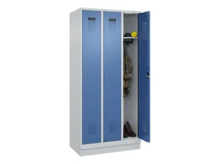 locker,HxBxD 1950x900x500mm,3vak,vak B 300mm,cil.-slot,sokkel - 1