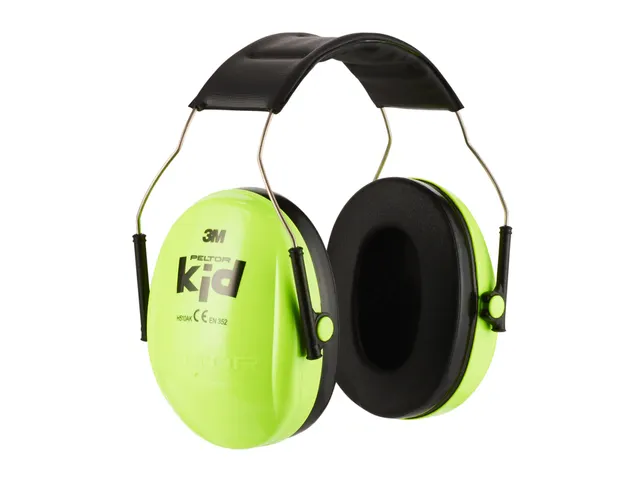 Oorkap 3M Peltor voor kinderen H510AK (87-98 dB) neongroen