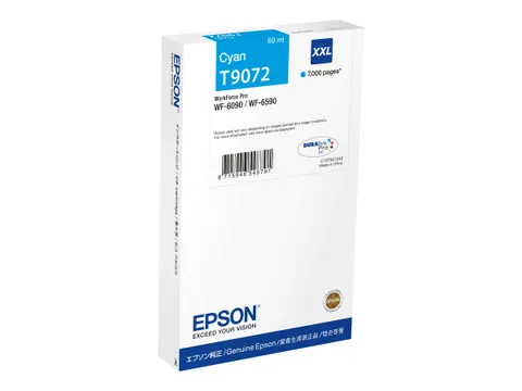 C13T90724N EPSON WF inkt cyaan HC 7000 pagina's 96ml