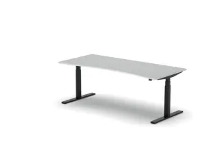 Elektrisch ihv bureau,HxBxD 650-1310x2000x900/800mm,blad wit - 1