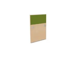 baliepaneel,v. bureau,aanbouw links,B 800mm,NE-esdoorn,BN7048-groen