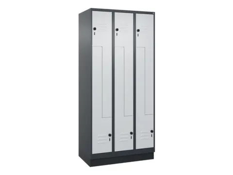 armoire vestiaire Z HxlxP 1950x900x500mm larg. compart. 150/300mm