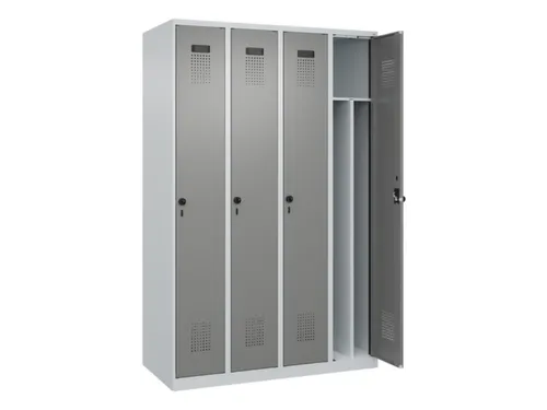 locker voor scheiding van kleding,HxBxD 1850x1200x500mm,4vak