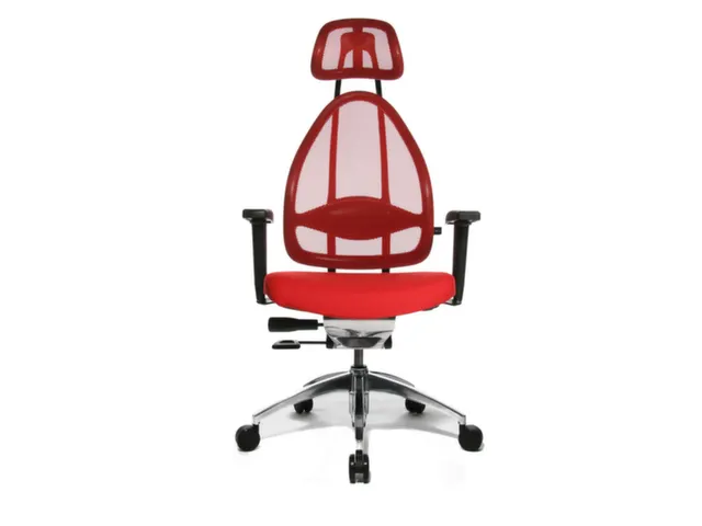 Bureaustoel Rood Zitting H X B X D 430-520X 480X 500Mm Netrug Synchroo