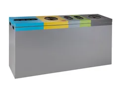 Afvalscheidingsunit Five-chamber Grijs 3x 70 liter en 2x 30 liter