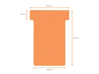 Planbord T-kaart Nobo nr 2 48mm oranje - 5