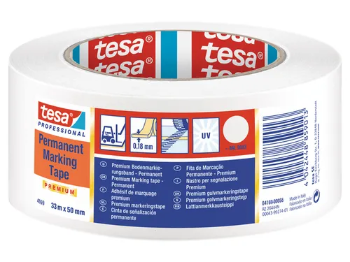 Vloermarkeringstape Tesa 4169 50mmx30m wit