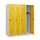 schoollocker,HxBxD 1530x1200x500mm,4vak,vak B 300mm,draaigrendel