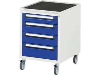 verrijdbaar ladeblok,v. werkbank,HxBxD 690x480x600mm,4lade(n) - 2