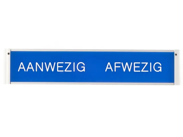 In-uit Bord 35 Namen Aan/afwezigheidsbord