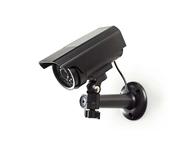 Dummy beveiligingscamera Nedis Solar IP44 buiten Zwart