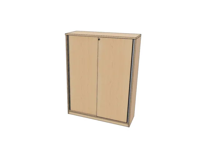 schuifdeurkast,HxBxD 1545x1200x445mm,NE-esdoorn