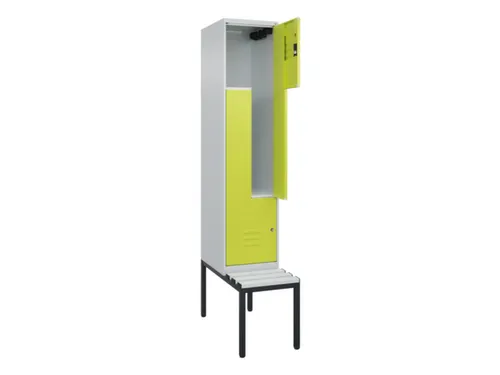 Z-garderobekast,HxBxD 2120x400x815mm,2vak,vak B 400mm,cil.-slot