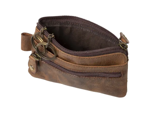 Etui pour clés Alassio cuir brun